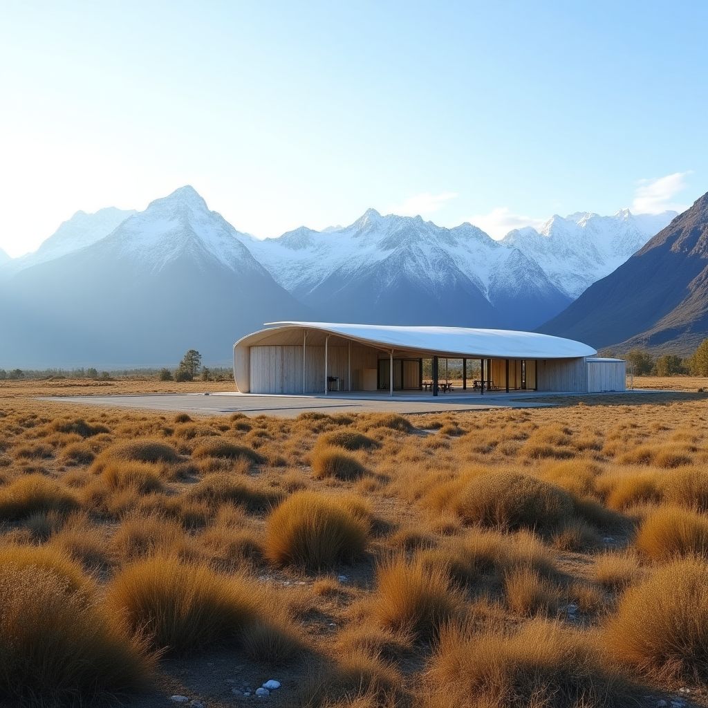 Estación YPF en la Patagonia