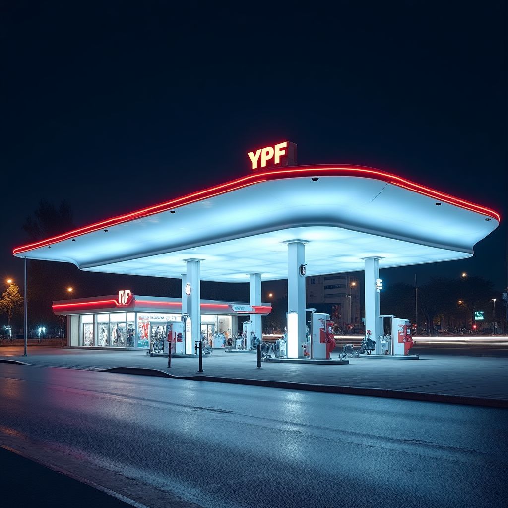 Estación YPF en Buenos Aires